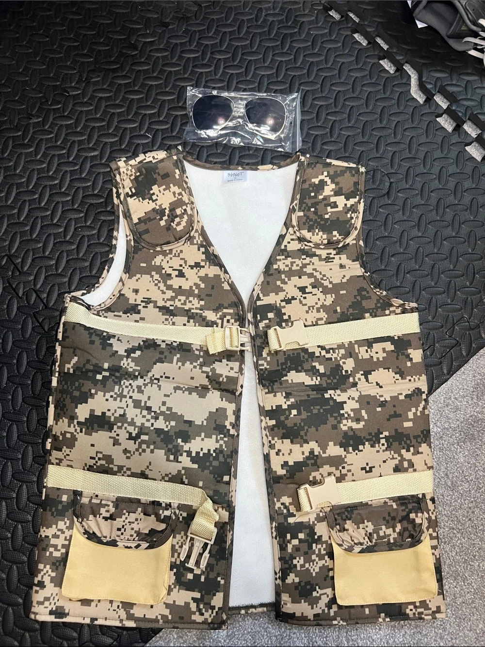Kids Camo Soldier Costume & Sunglasses